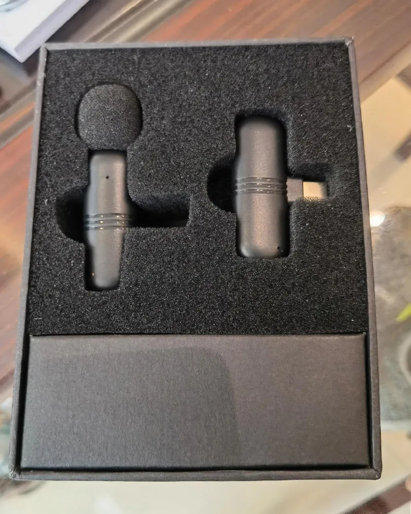 Kullyxi Wireless Mini Lavalier Lapel Microphon Long Working Time