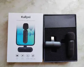 Kullyxi Wireless Mini Lavalier Lapel Microphon Long Working Time
