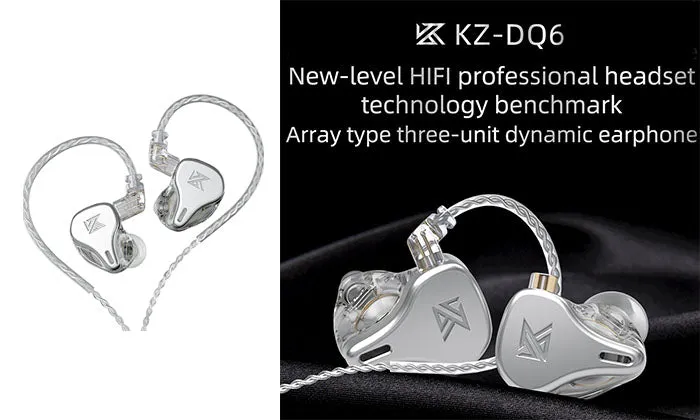 KZ DQ6 3.5mm Wired In-ear Headphones
