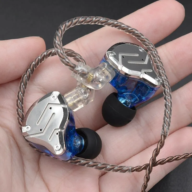 KZ ZS10 Pro Gold Earphones: Hybrid 10 Drivers HIFI Bass Earbuds for Exceptional Sound Experience