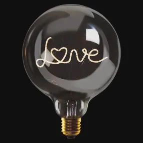 LED Portable Filament Bulb Love