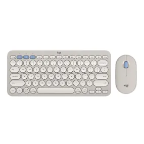 Logitech K380S Pebble 2 Combo Wireless Keyboard & Mouse (Sand)