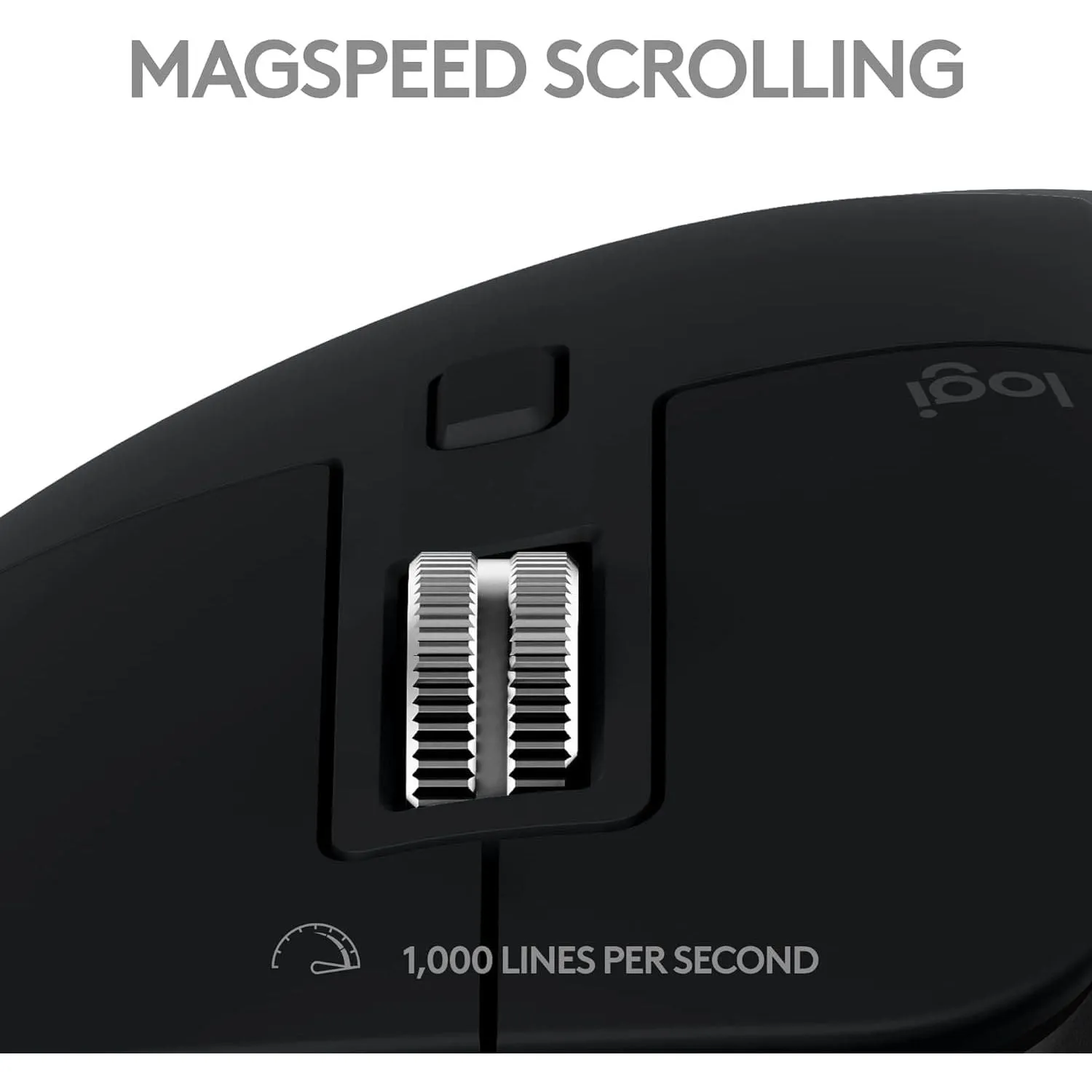 Logitech MX Master 3S for Mac - Wireless Bluetooth Mouse, Ultra-Fast Scrolling, 8K DPI, Quiet Clicks, Track on Glass, Customizable, USB-C, Space Grey