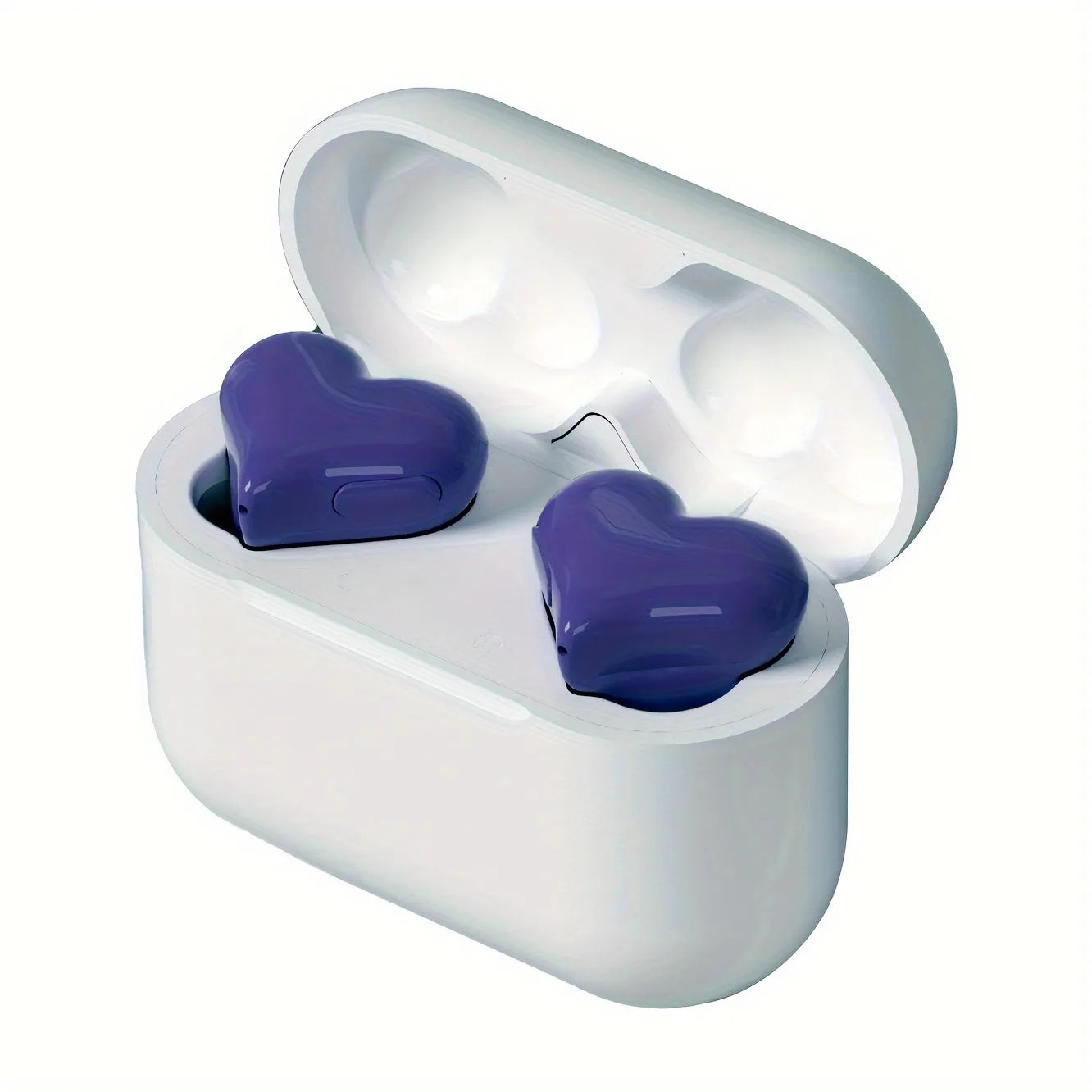 Love Your Workout: Wireless Heart-Shaped Earbuds with Voice-Activated Noise Cancellation for Laptop Compatibility