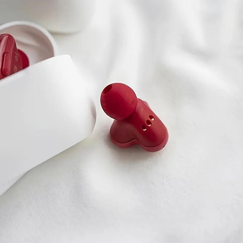 Love Your Workout: Wireless Heart-Shaped Earbuds with Voice-Activated Noise Cancellation for Laptop Compatibility