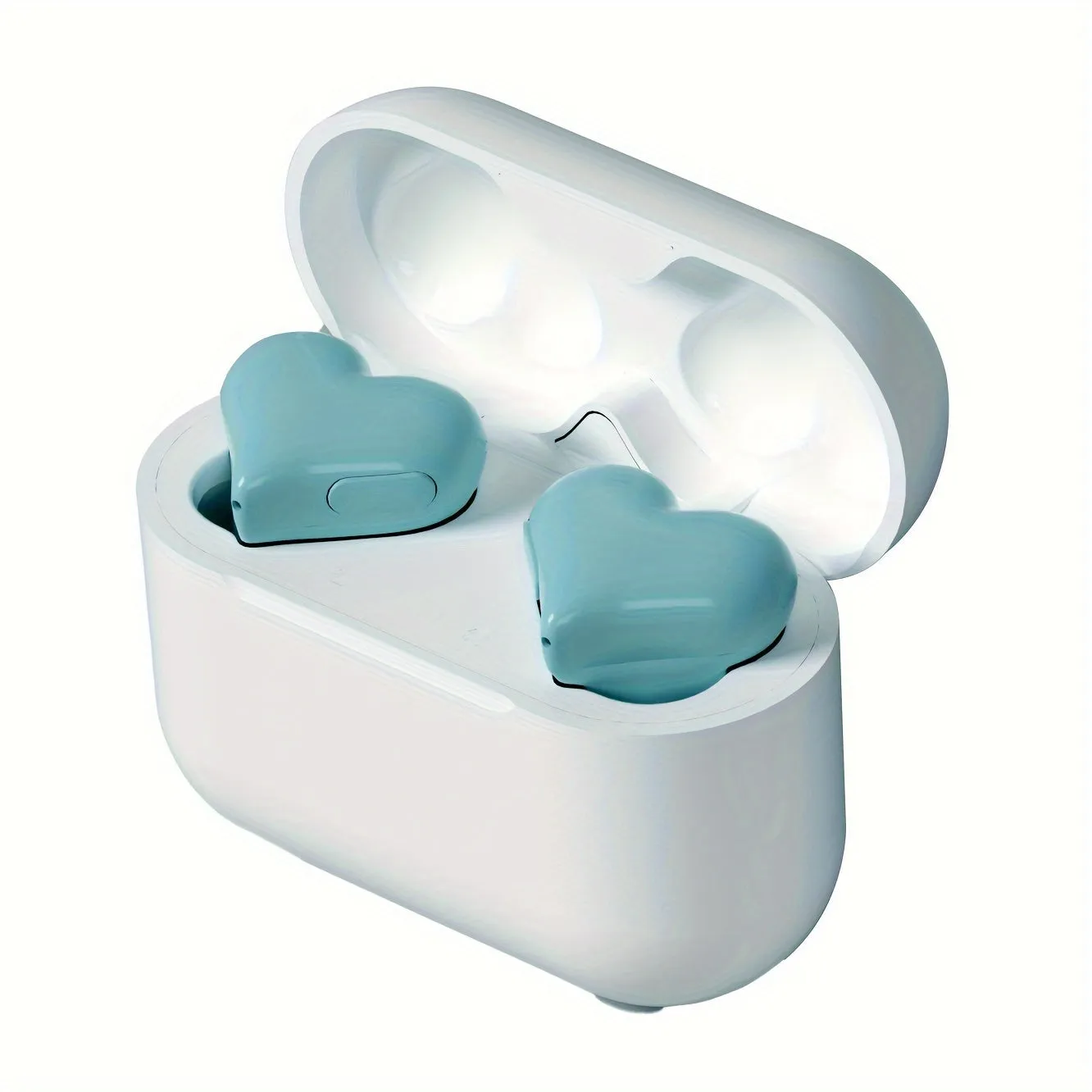 Love Your Workout: Wireless Heart-Shaped Earbuds with Voice-Activated Noise Cancellation for Laptop Compatibility