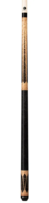 Lucasi Hybrid Brazilian Birdseye Maple Cue with Black Leather Wrap Pool Cue