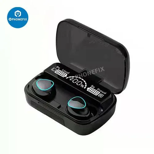 M10 TWS LED Bluetooth Waterproof Earphones 9D Wireless Earbuds