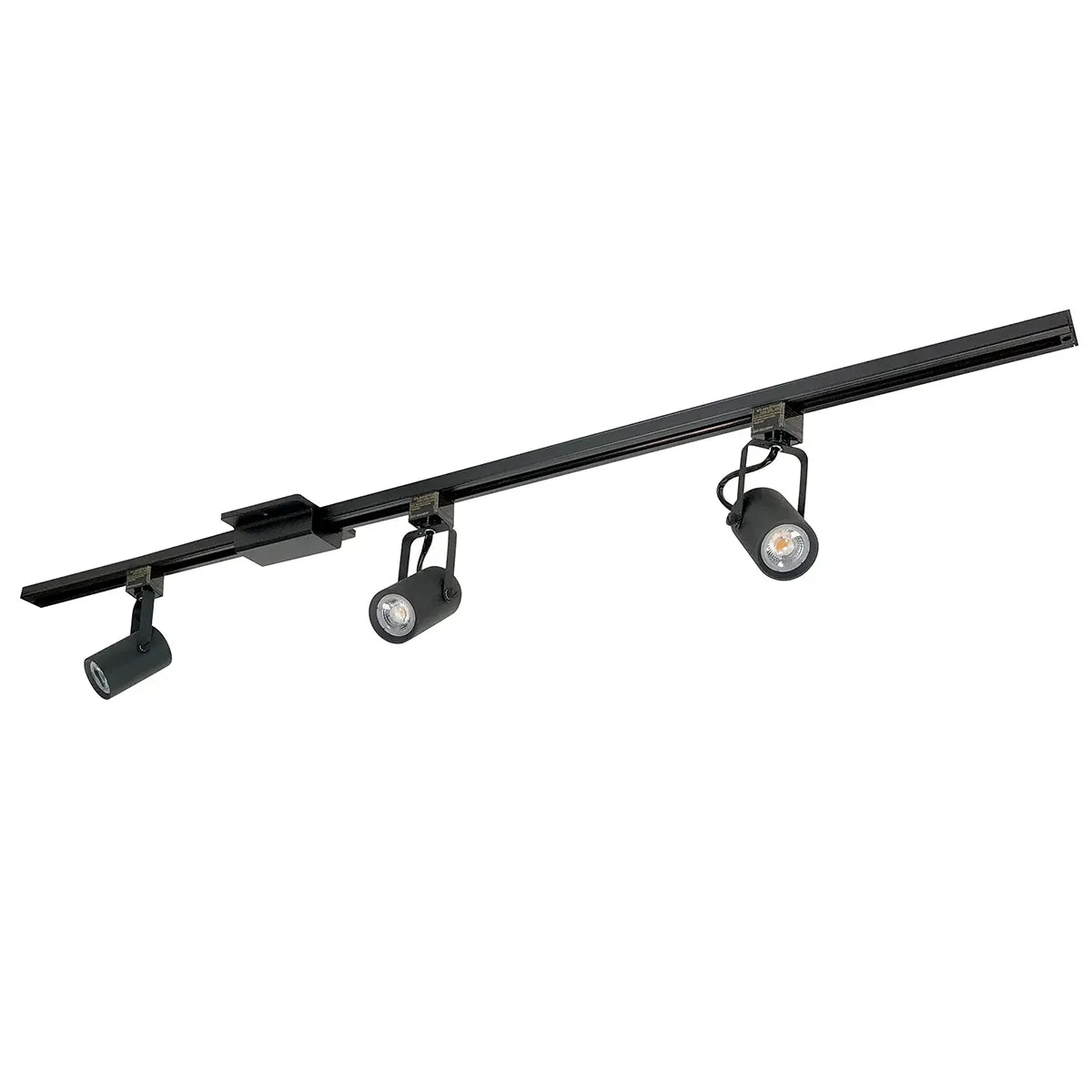 May 4 ft 3 Lights LED Track Kit 30W 2400 Lumens 3500K, Halo, Black