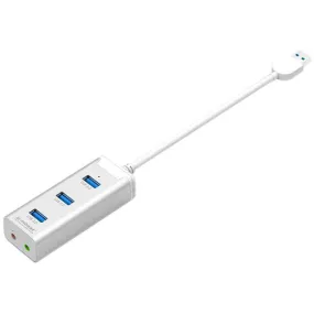 Mbeat Hayman 3 Port Usb 3.0 Hub With Audio And Mic