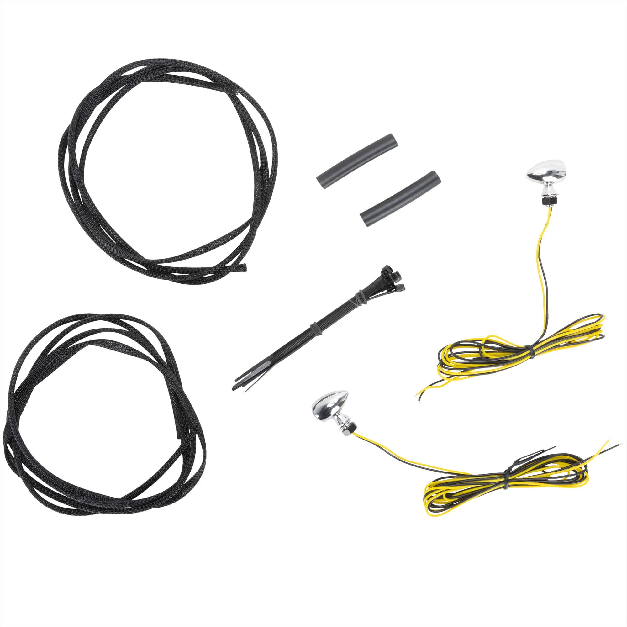 Micro Bullet Turn Signals - Chrome - Amber