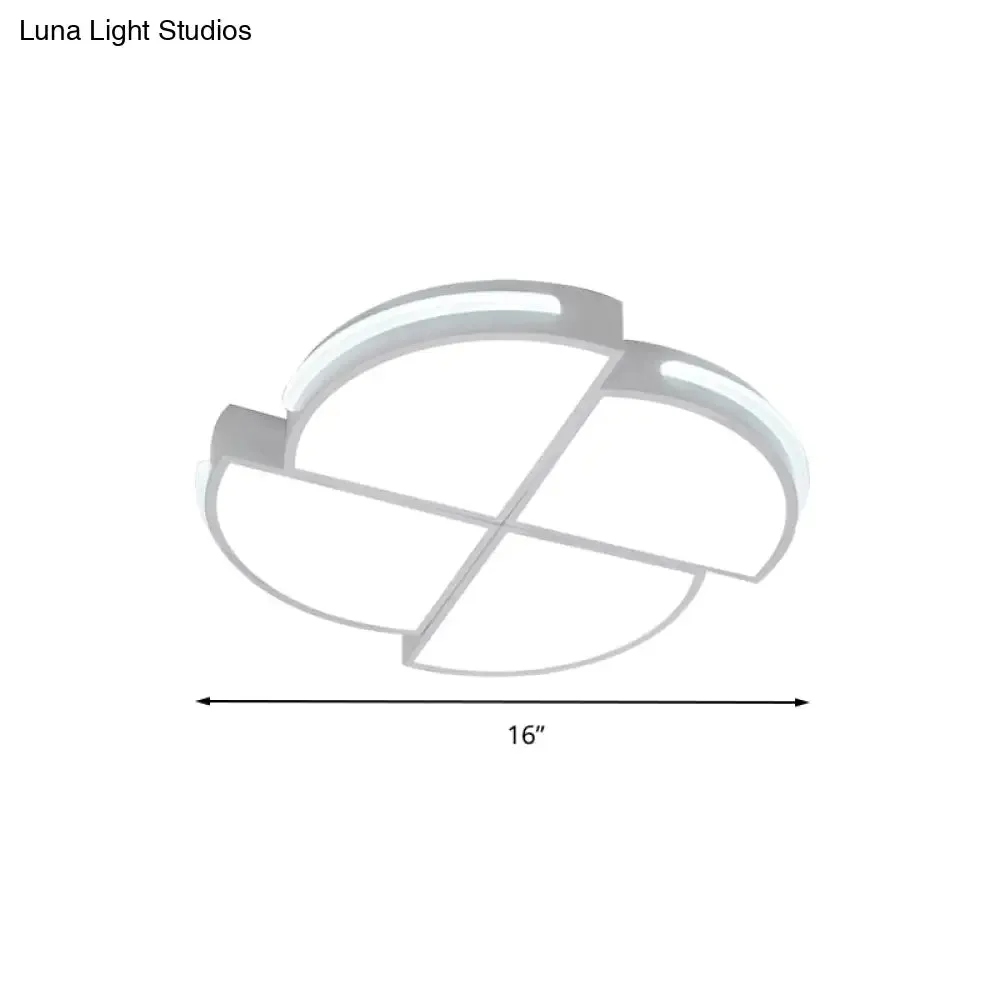 Minimalistic Acrylic Ceiling Light Fixture with Windmill Shade for Balcony - Flush Mount Fixtures