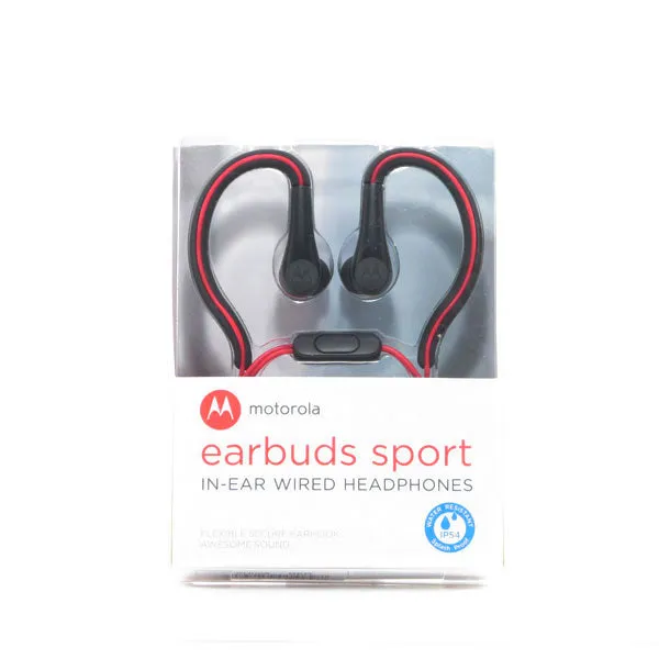 Motorola 3MM Sport Earbuds - Red