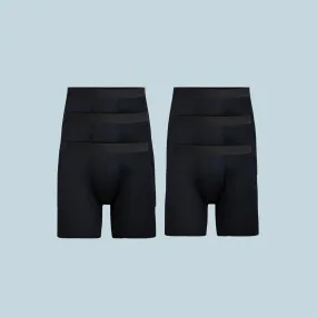 MoveMe Boxer Brief w/ Fly 6-Pack | Black