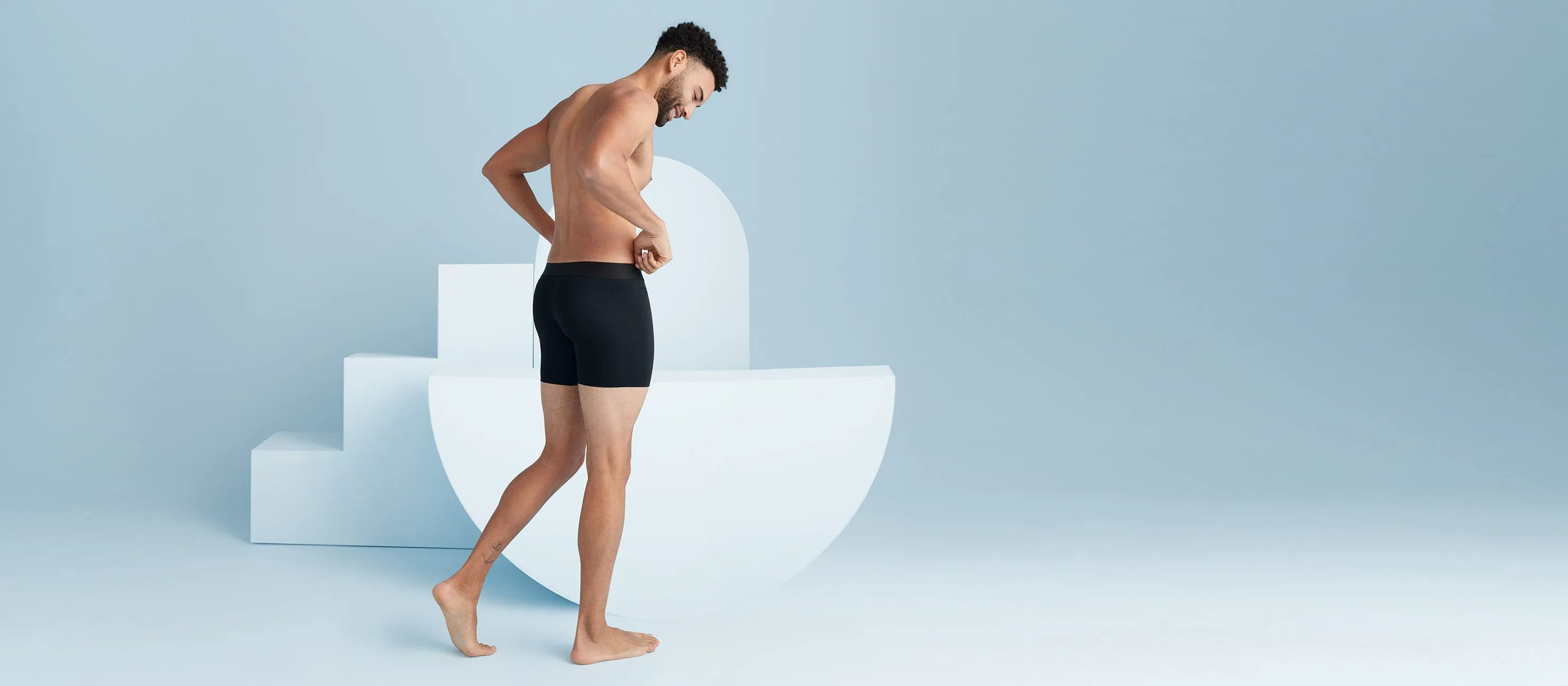 MoveMe Boxer Brief w/ Fly 6-Pack | Black