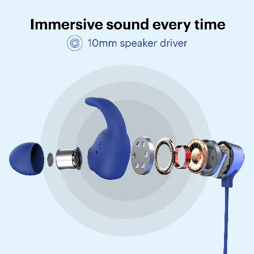 Noise Sense Neckband Earphones with Mic