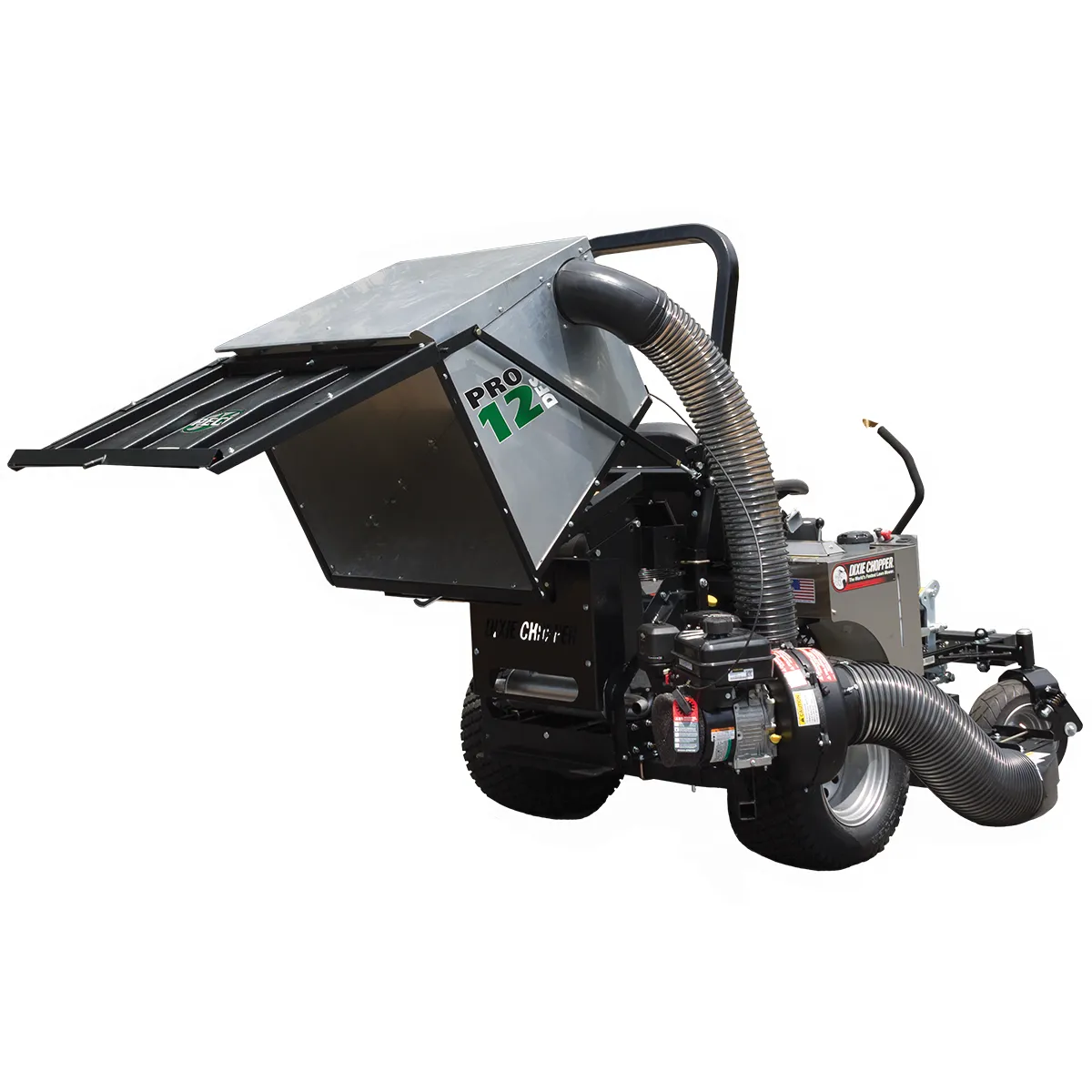 PECO John Deere Pro 12DFS 8 Bushel Powered Dump-able Aluminum Bagger w/ Briggs & Stratton 6.5hp Vanguard (06621245)