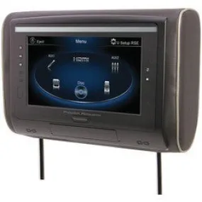 Power Acoustik 9" Lcd Universal Headrest With Ir & Fm