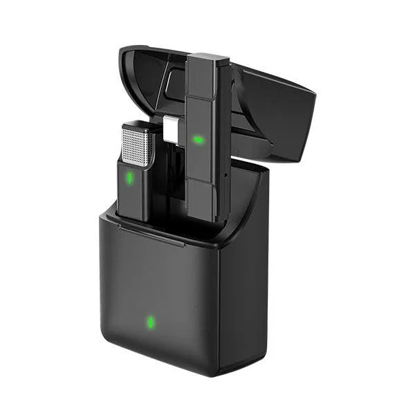 Professional Wireless Clip-On Lavalier Microphone for Lightning Devices-7YLP