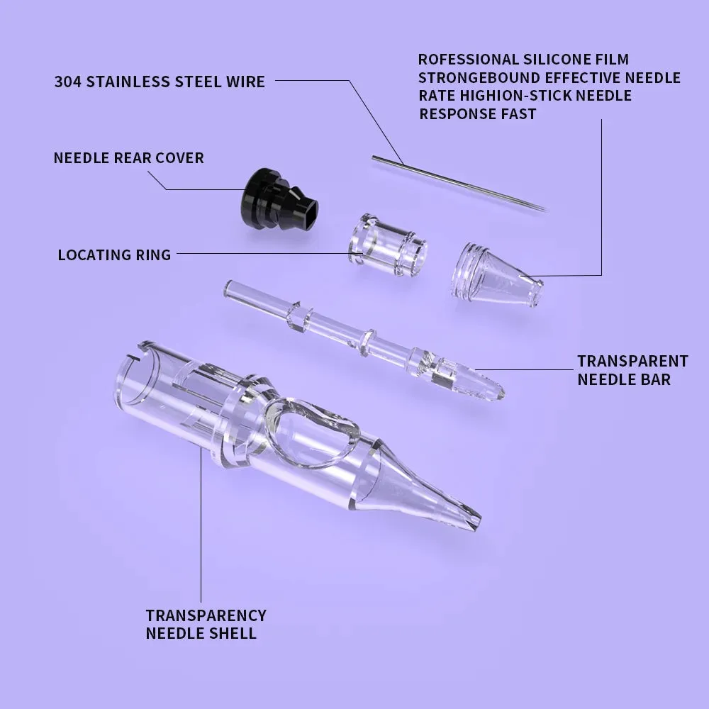 Professional Wireless Rotary Tattoo Machine Kit with 10Pcs Cartridge Needles Complete Set for Tattoo Artists and Beginners