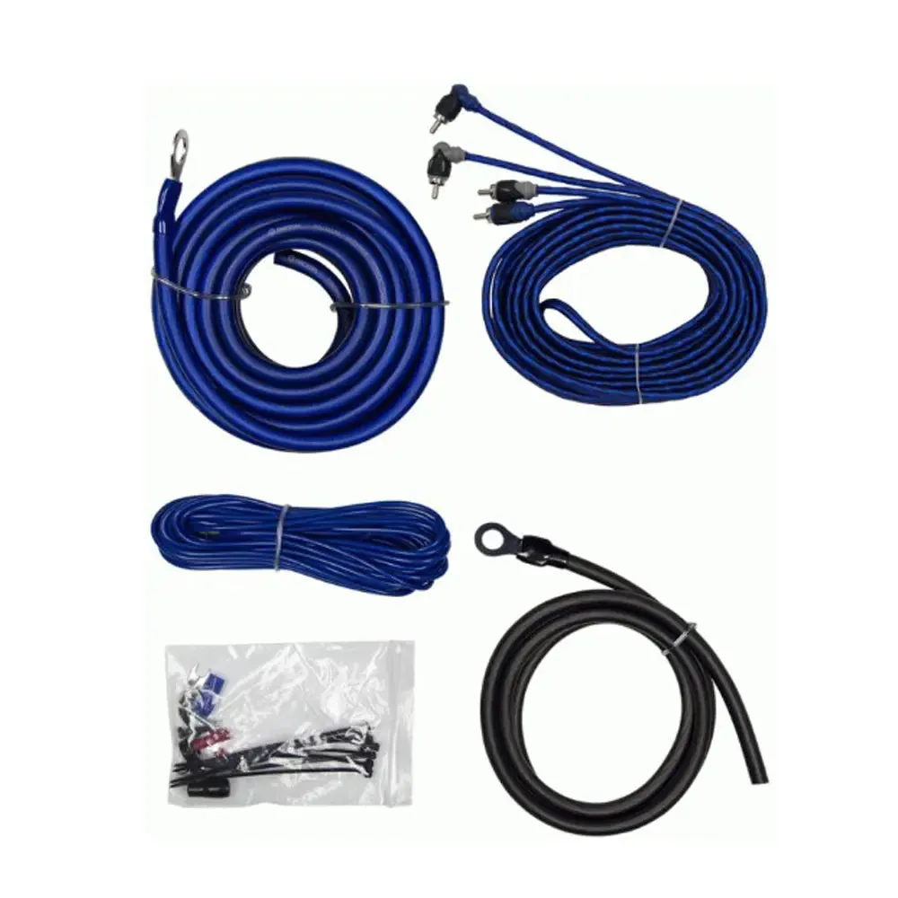 Raptor R4A8 MID SERIES 360W 8 AWG Amp Kit Spec Copper Clad Aluminum with RCA Cable