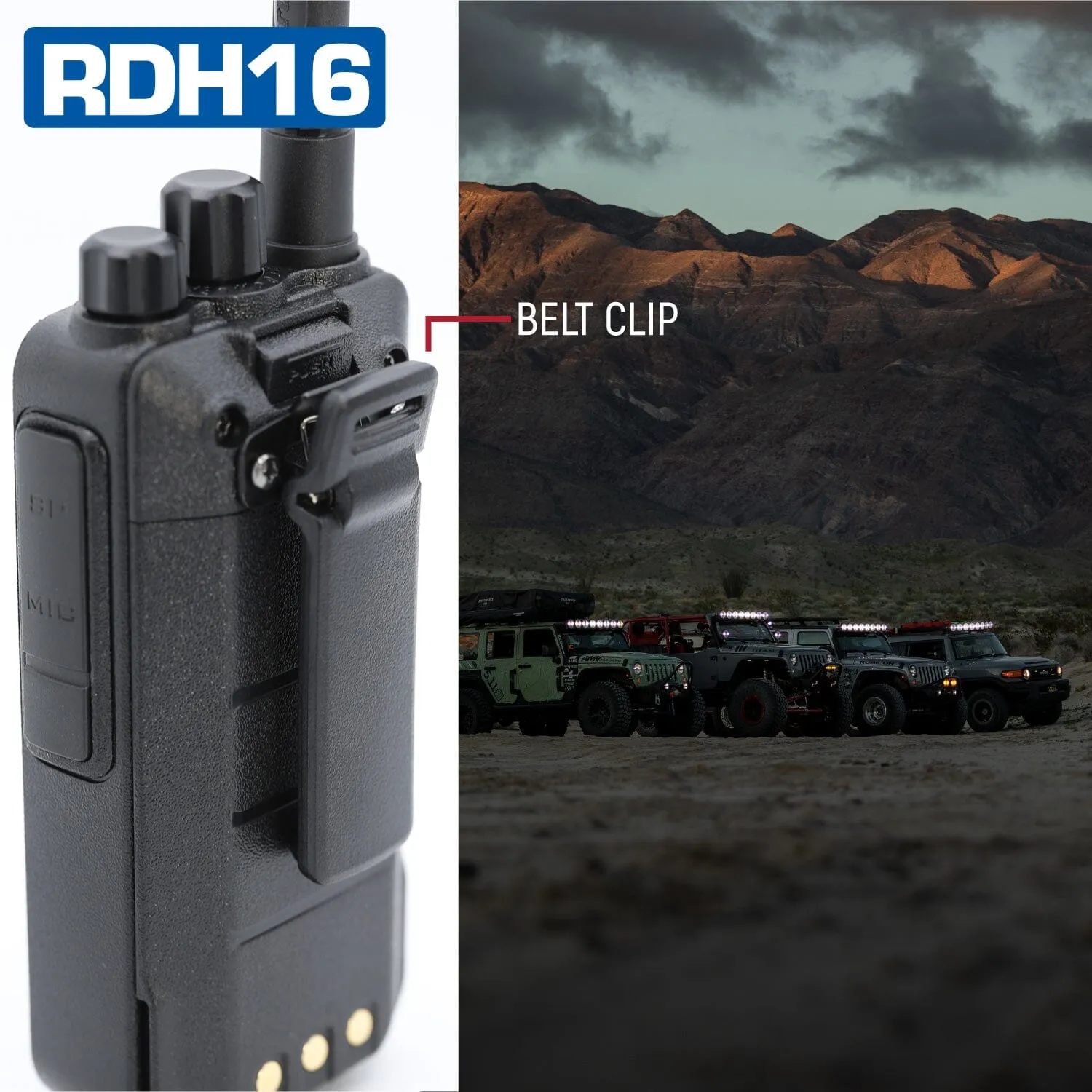 Rugged RDH16 UHF Digital and Analog Handheld Radio