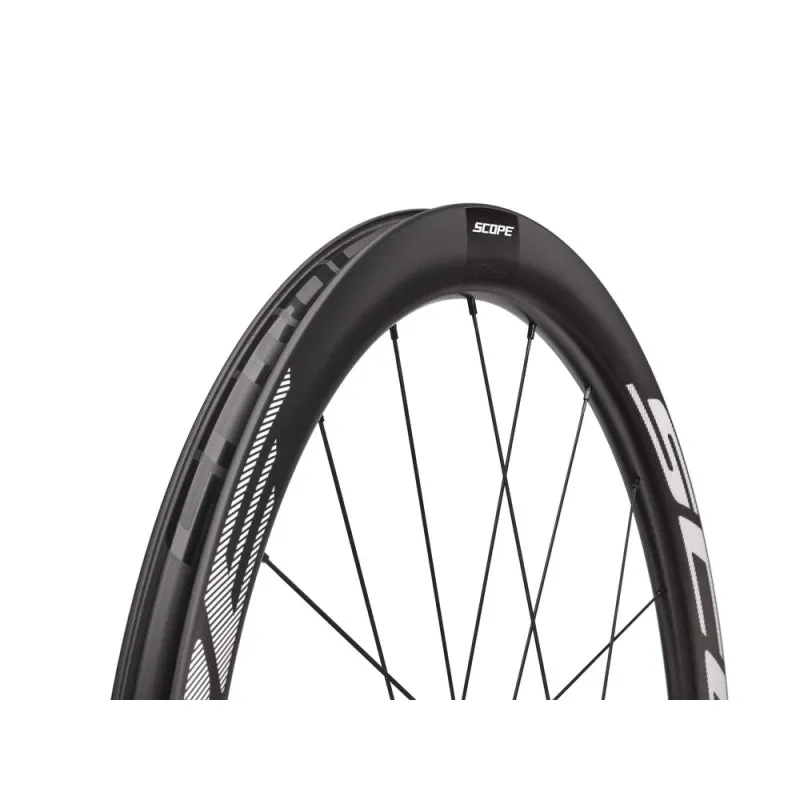 Scope R4.A Disc Brake Wheelset Shimano HG With White Decals
