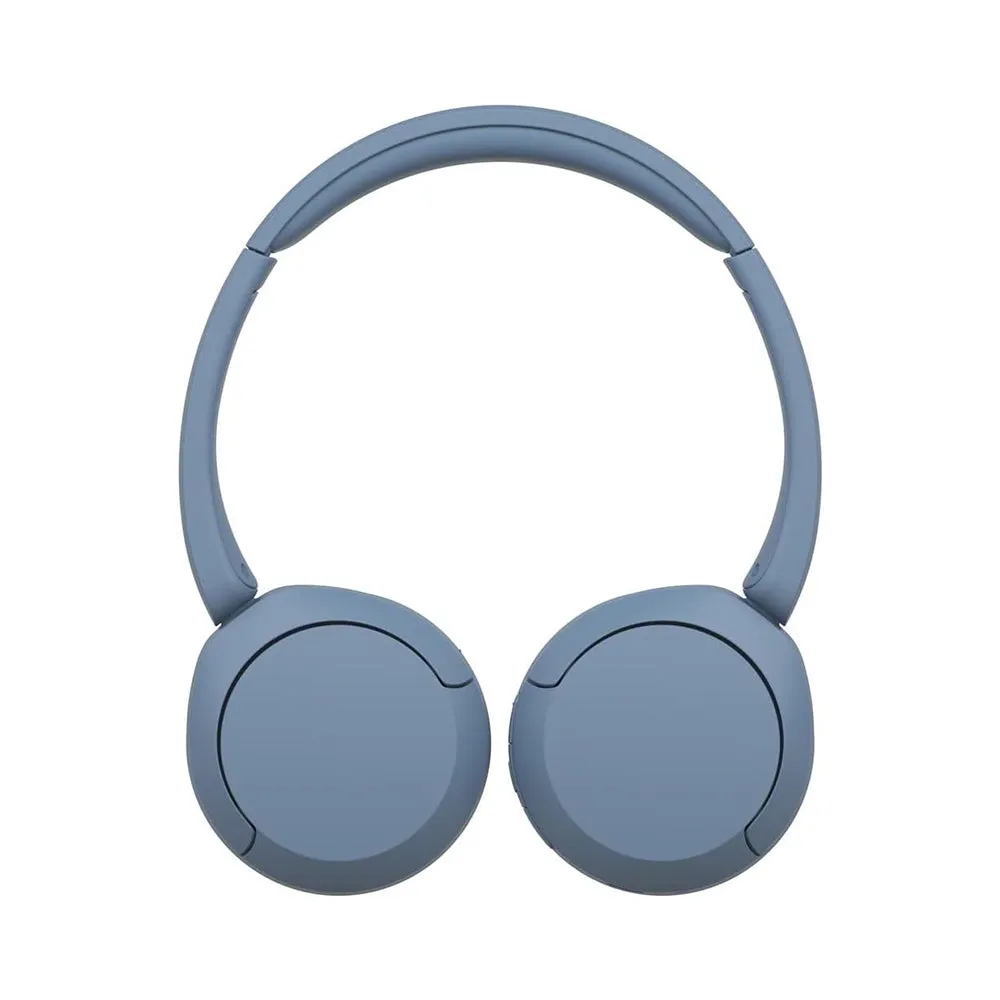 SONY WH-CH520 On-Ear Wireless Headphones with Bluetooth 5.2, Microphone, Type-C, EQ Settings, Headphones Connect App, DSEE Audio Restoration, 30mm Driver and 50 Hours Playback for Phone, Laptop, Computer - Black, Cream, Blue, White