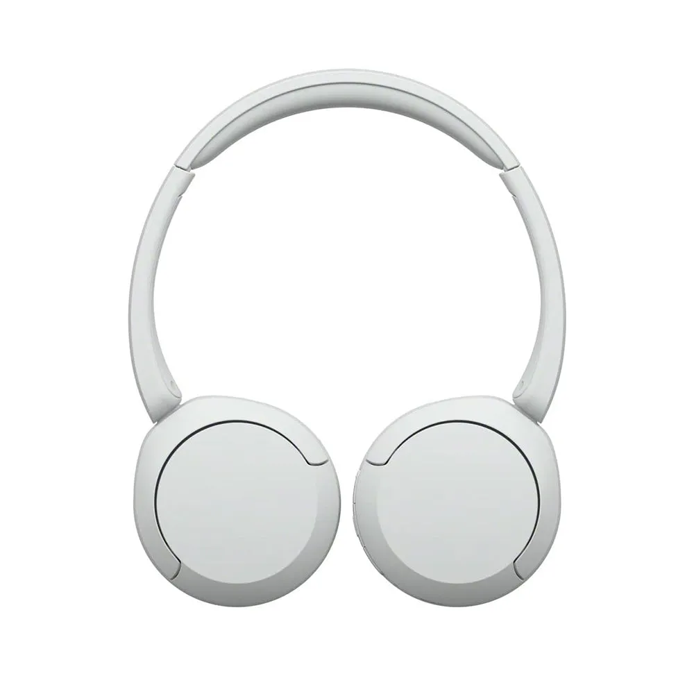 SONY WH-CH520 On-Ear Wireless Headphones with Bluetooth 5.2, Microphone, Type-C, EQ Settings, Headphones Connect App, DSEE Audio Restoration, 30mm Driver and 50 Hours Playback for Phone, Laptop, Computer - Black, Cream, Blue, White