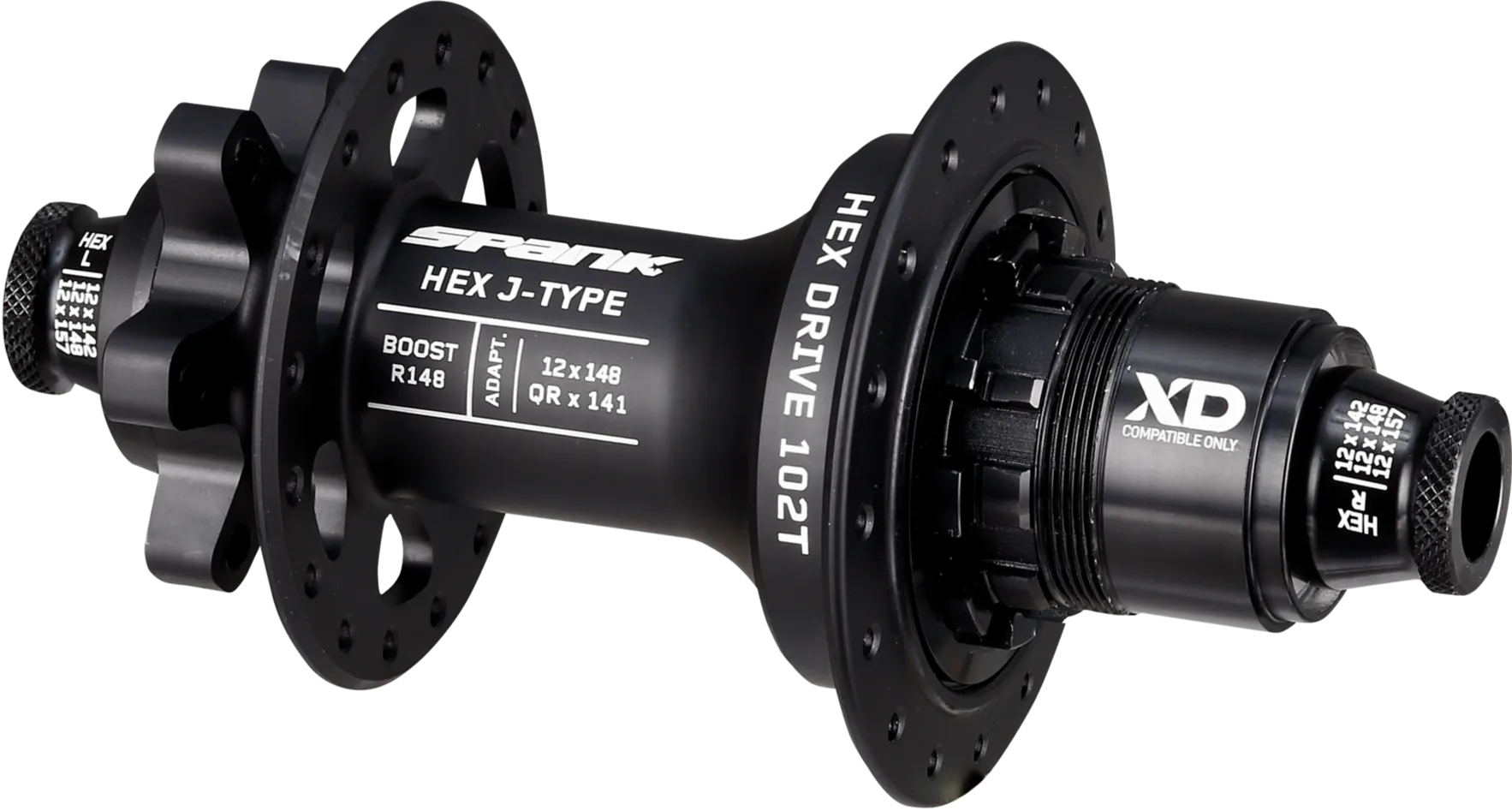 Spank Industries Hex J-Type XD 6-Bolt Disc Rear Hub
