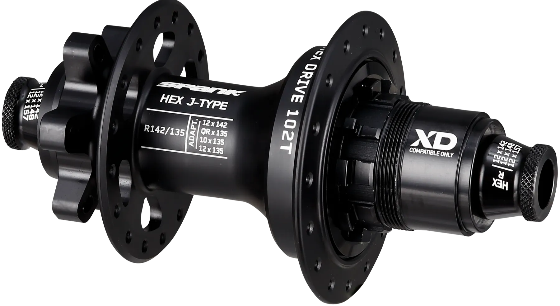 Spank Industries Hex J-Type XD 6-Bolt Disc Rear Hub