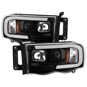 Spyder Platinum Dodge Ram 1500 2500 3500 03-05 Headlights Black