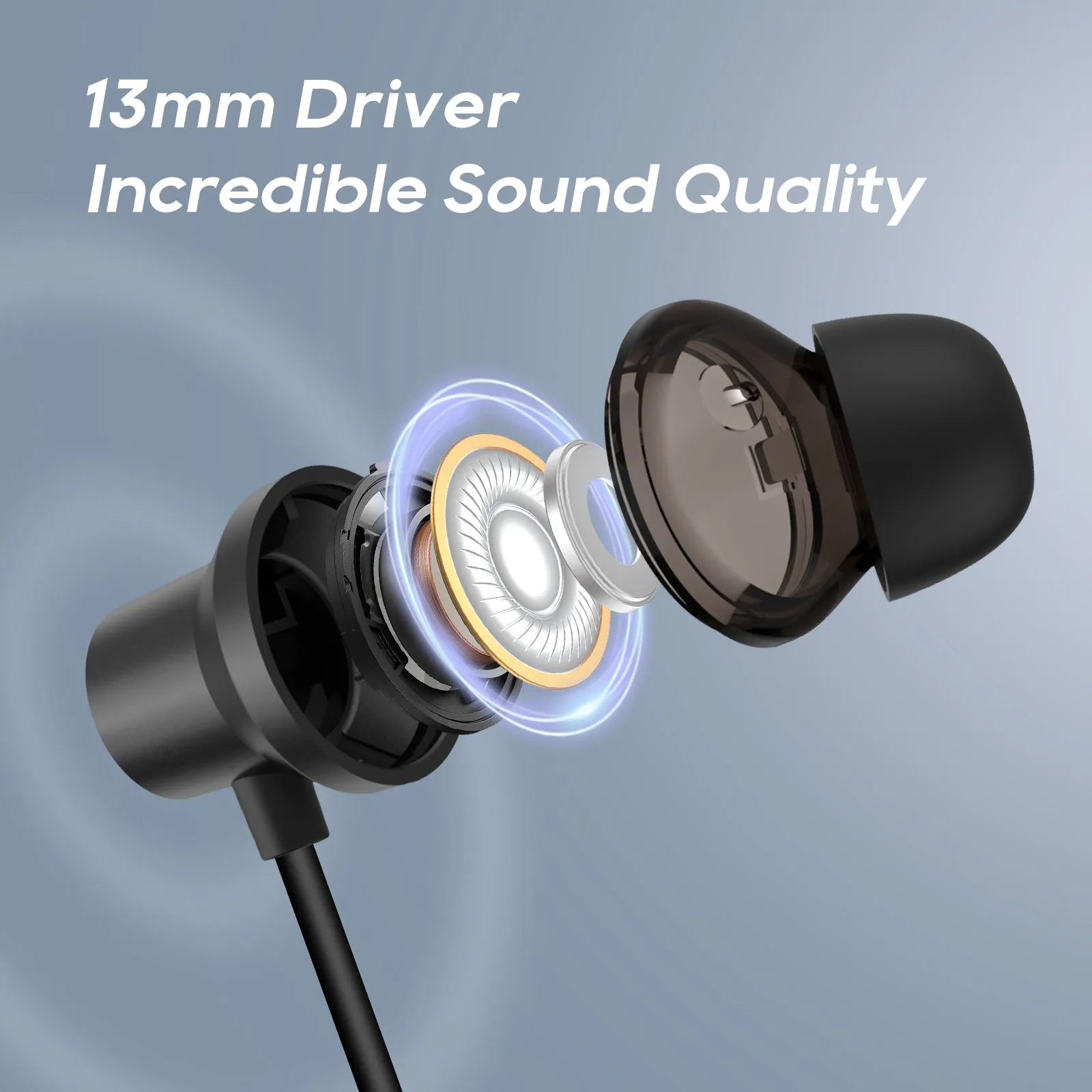 Srhythm S2 Noise Cancelling Wireless Earphones, Neckband Style for Sports