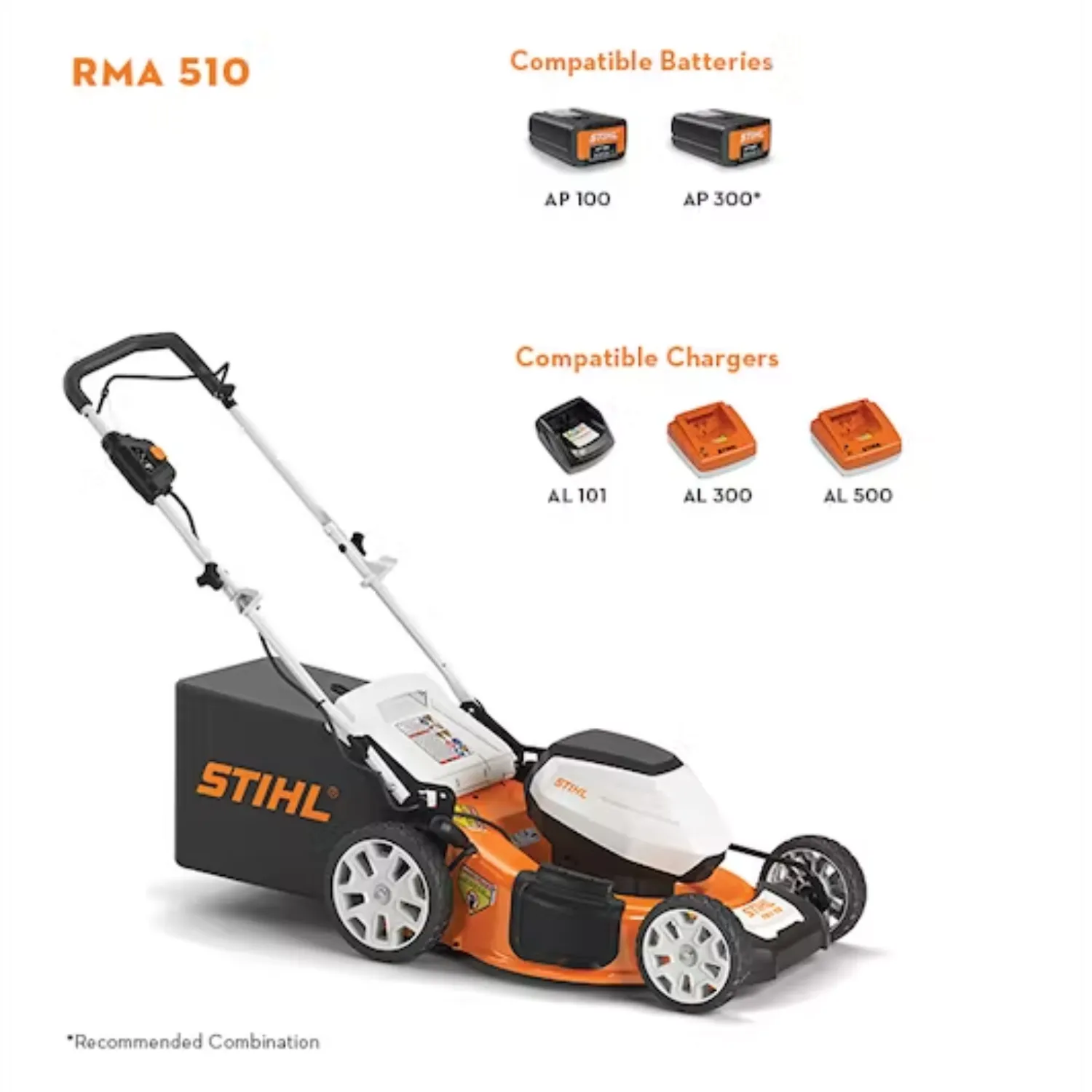 STIHL RMA 510 21" Walk Behind Battery Powered Lawn Mower