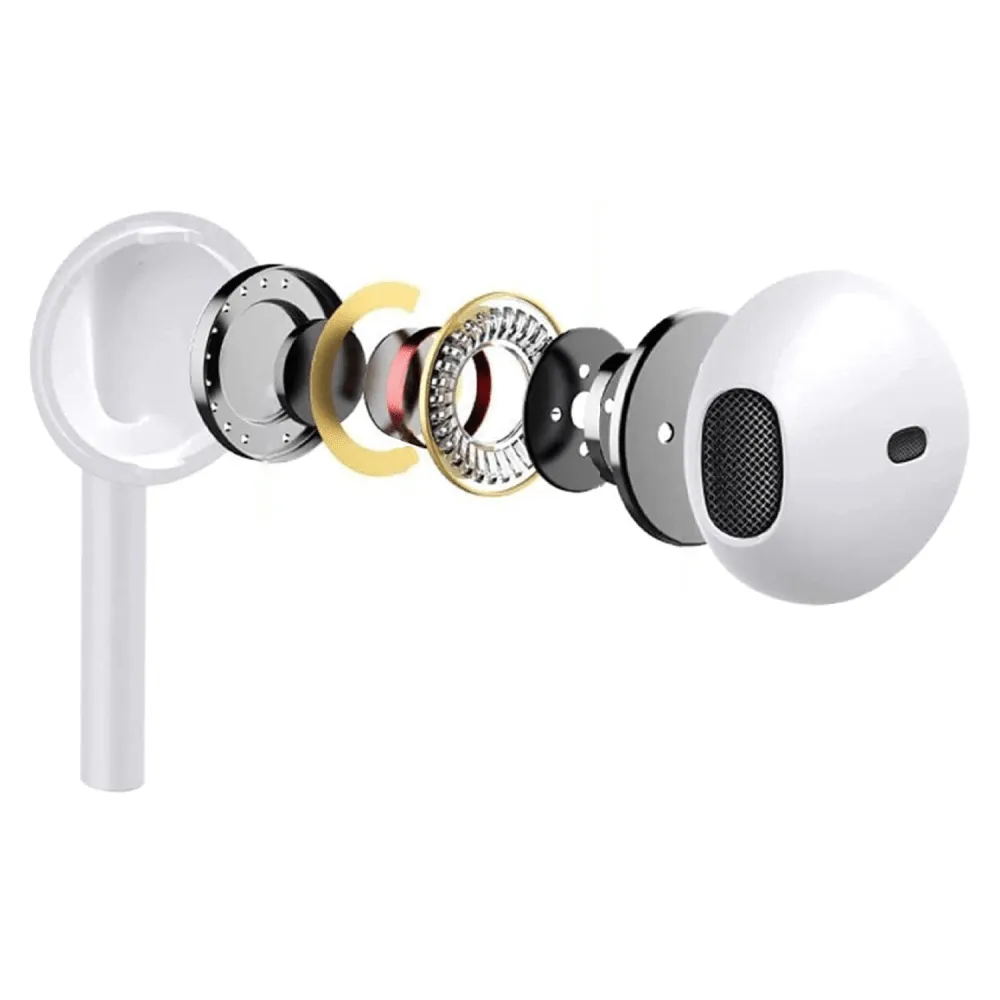 Sway C-Buds Premium USB C Connection Braided Earbuds with Mic and Volume Control White by Sway