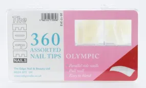 The Edge Olympic Nail Tips Box Of 360 Assorted Tips