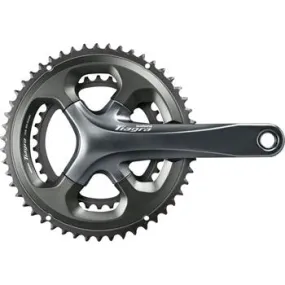 Tiagra FC-4700 Bicycle Crankset - 172.5mm, 10-Speed, 52/36t, 110 Asymmetric BCD, Hollowtech II Spindle Interface, Gray