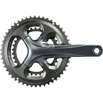 Tiagra FC-4700 Bicycle Crankset - 172.5mm, 10-Speed, 52/36t, 110 Asymmetric BCD, Hollowtech II Spindle Interface, Gray