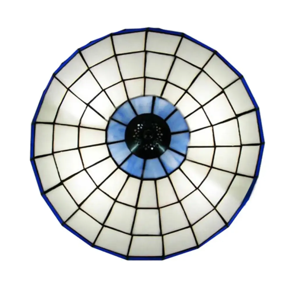 Traditional Flush Mount Glass Ceiling Lamp - Bedroom Lighting