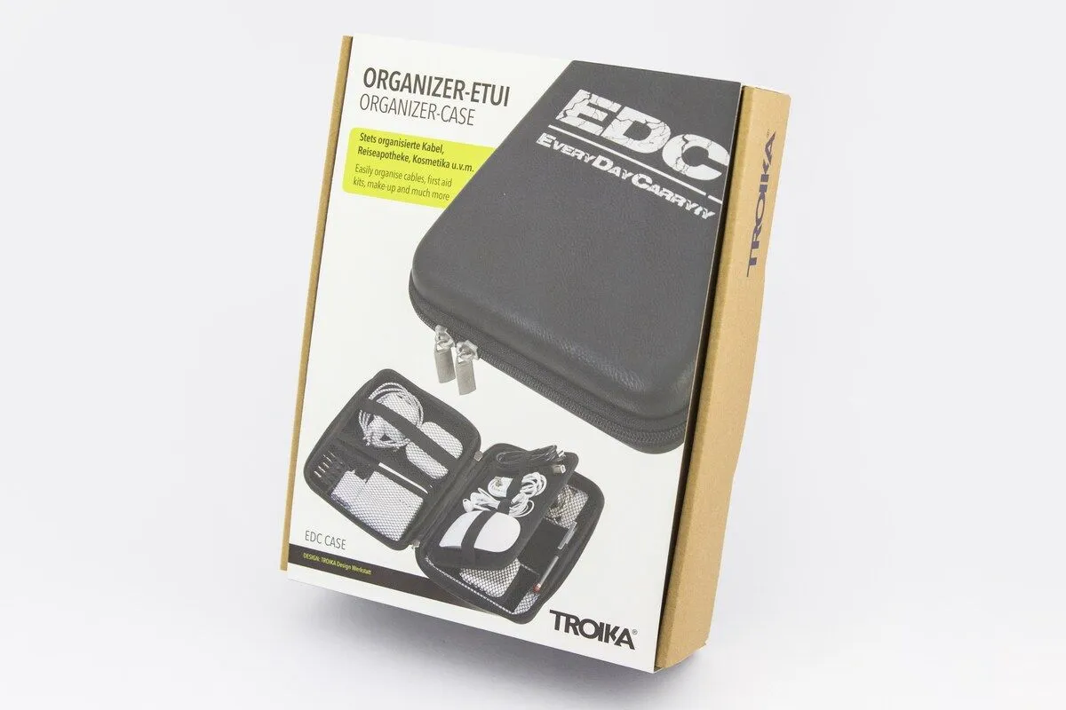 Troika Zip Around Travel Case and Tech Accessory Organizer