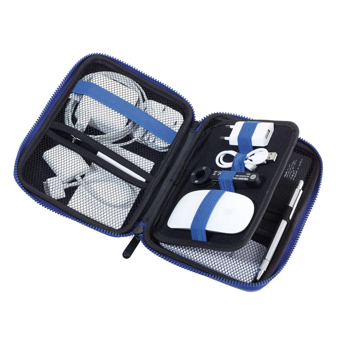 Troika Zip Around Travel Case and Tech Accessory Organizer