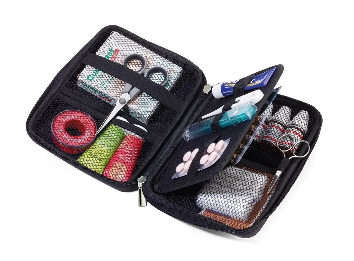 Troika Zip Around Travel Case and Tech Accessory Organizer