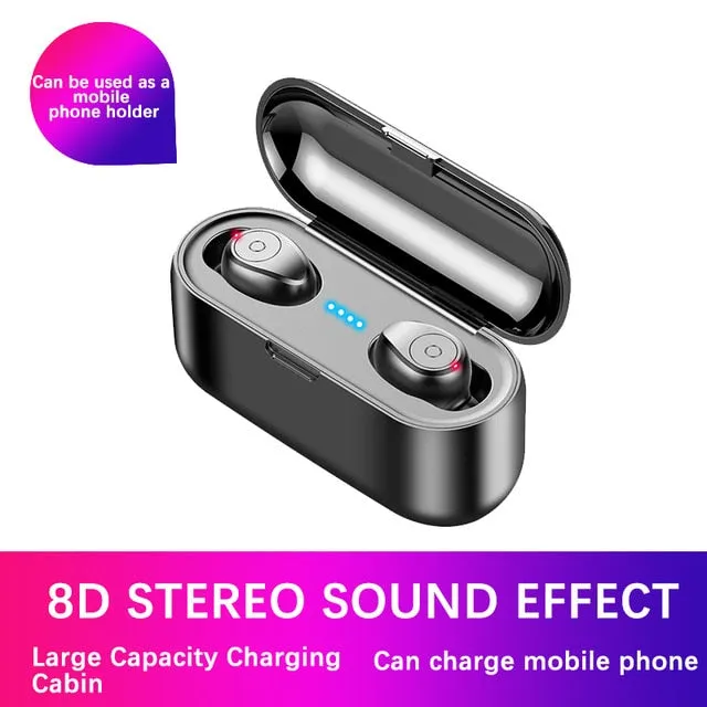 TWS Bluetooth Earphones 5.0 Wireless with Headphones