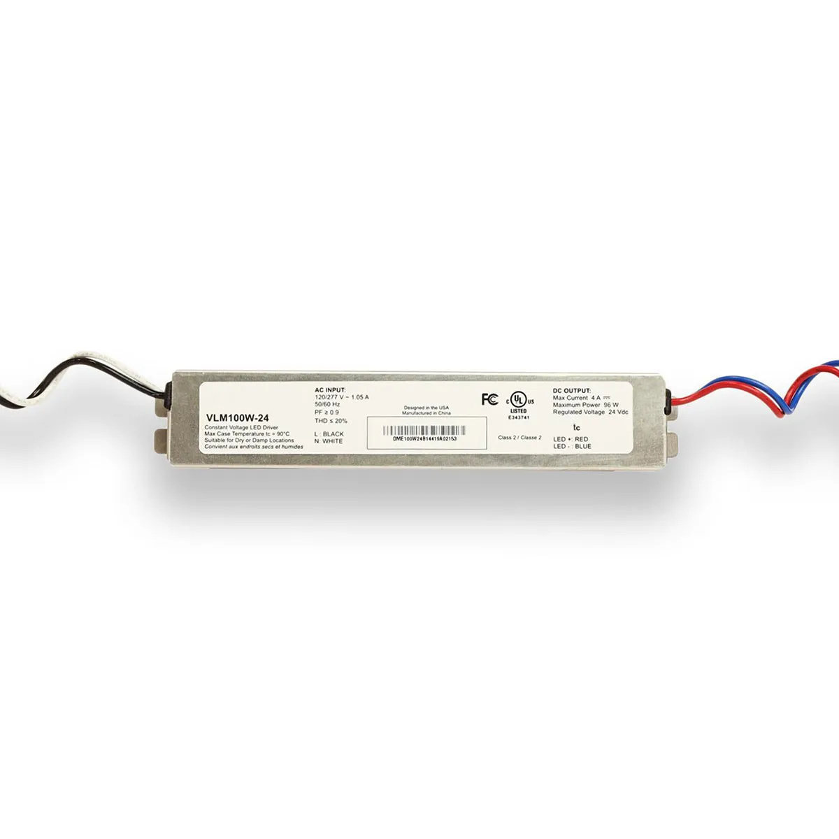 VLM 60 Watts, 24VDC LED Driver, PWM Dimming, 120-277V