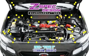 ZSPEC "Stage 2" Dress Up Bolts® Fastener Kit for '15-21 Subaru WRX & STI, Grade-5 Titanium